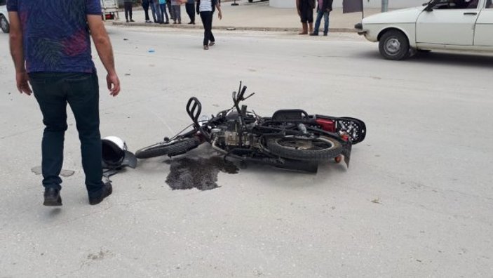 Feci kazada motosiklet sürücüsü hayatını kaybetti