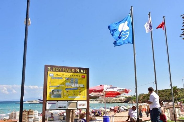 Didim'de 10 plaj mavi bayrak aldı