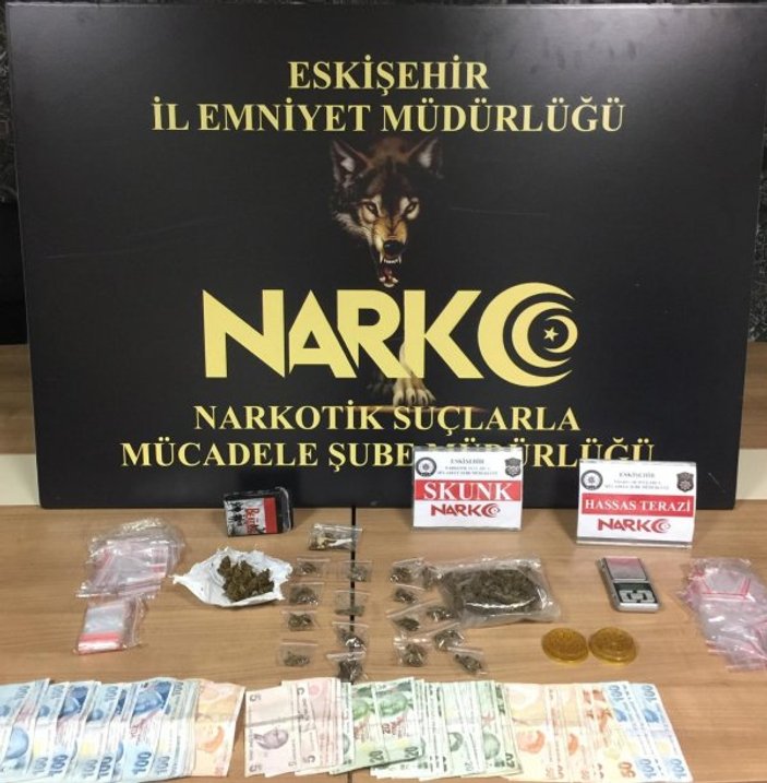 Eskişehir'de uyuşturucu operasyonu: 9 gözaltı