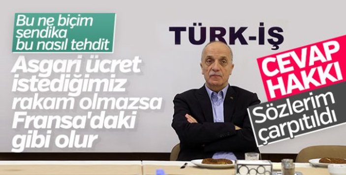 Türk-İş grev çağrısı yaptı