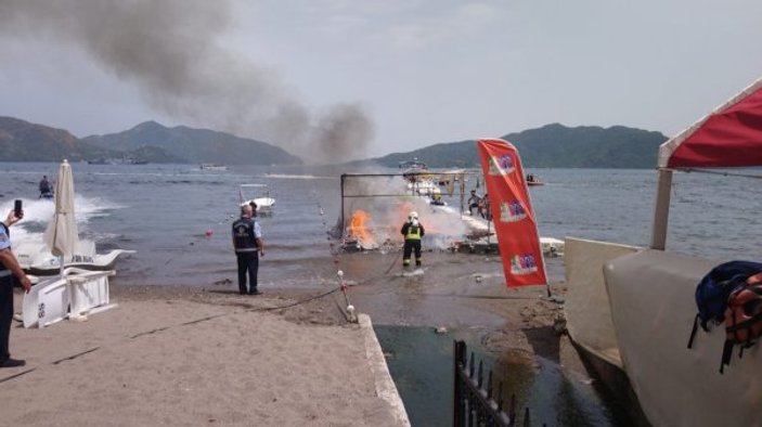 Su sporları merkezi malzemeleri yakıldı