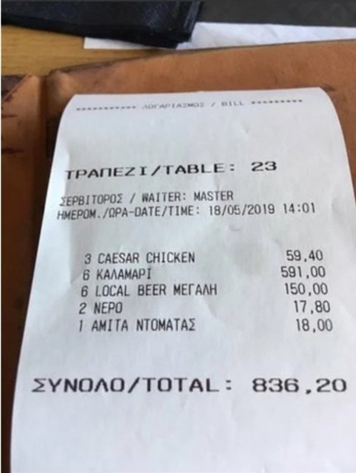 Mikanos Adası'ndaki fahiş fiyatlar