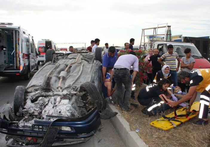 Antalya'da feci kaza: 4 yaralı