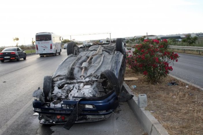 Antalya'da feci kaza: 4 yaralı