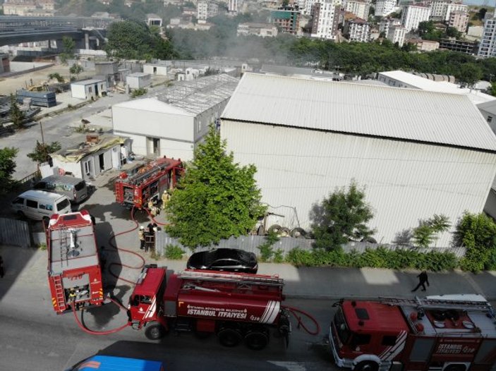 Eyüp-Güzeltepe metro inşaatında yangın