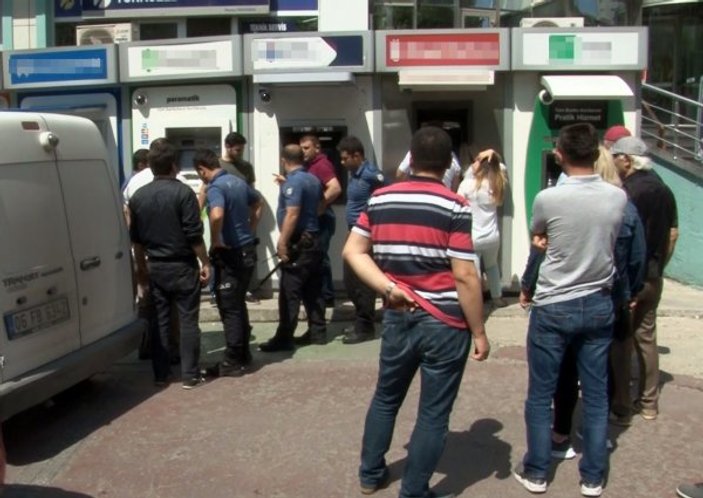 ATM'ye keser ile saldıran adama gözaltı