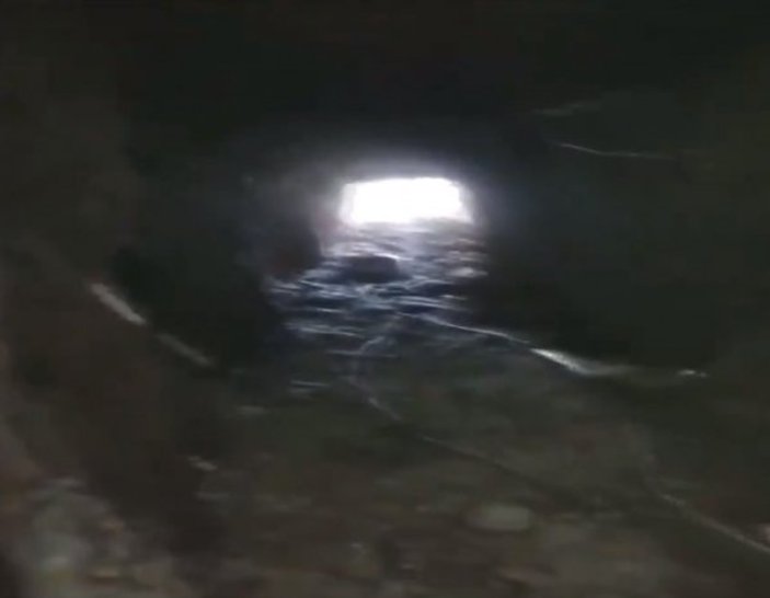 Teröristlerin 500 metrelik mağarası imha edildi