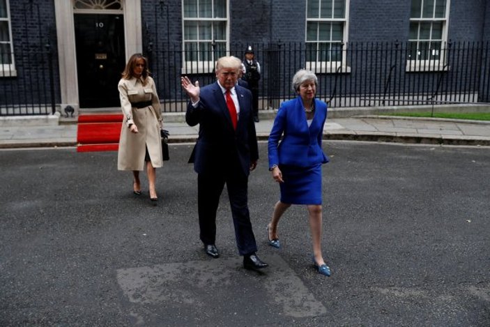 Theresa May ve Trump bir araya geldi