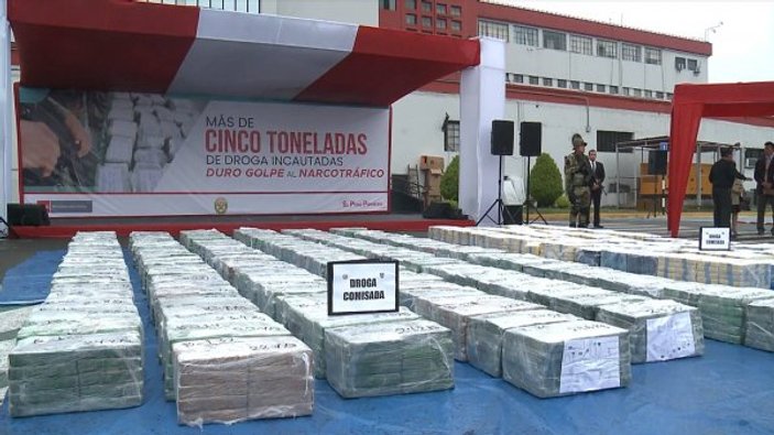 Peru'da 5 ton uyuşturucu yakalandı