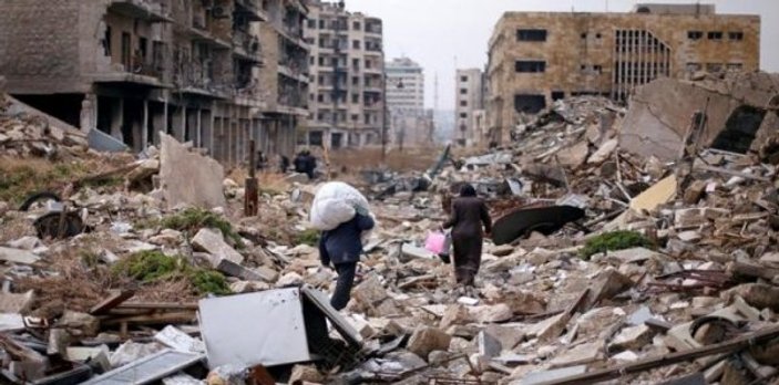 Esad rejimi muhaliflere ait konutları yıkıyor