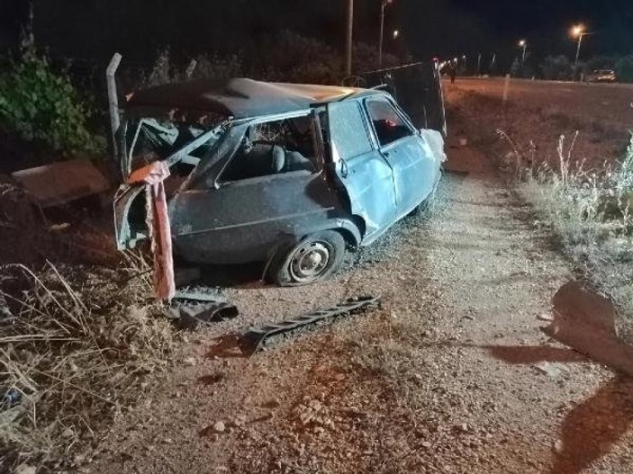 Denizli'de trafik kazası: 1 ölü, 1 yaralı