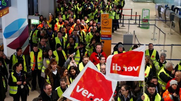 Lufthansa çalışanları greve gidiyor