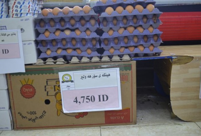 Irak'ta yumurtanın tanesi 4 dolar oldu