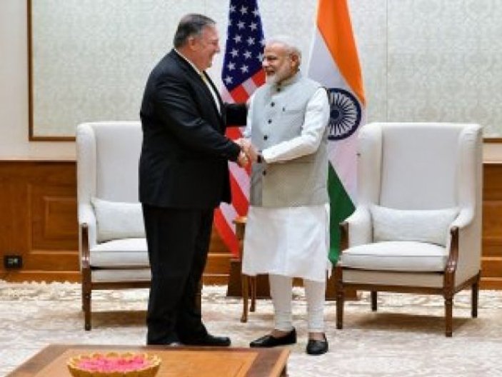 Pompeo, Hindistan Başbakanı Modi ile buluştu