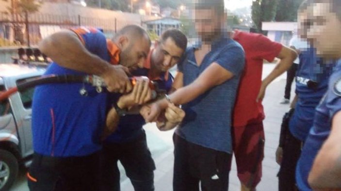 Zonguldak'ta gözaltındaki şüphelinin kelepçesi bozuldu