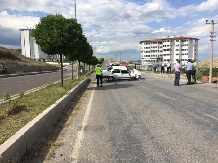 Çankırı'da otomobil takla attı: 2 yaralı