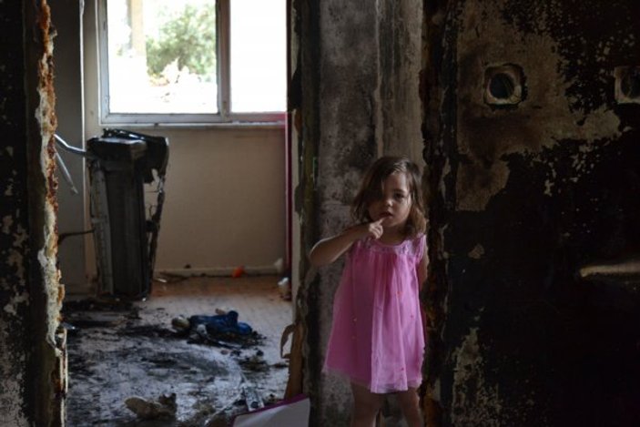 Denizli'de evi yanan anne 4 çocuğuyla sokakta kaldı