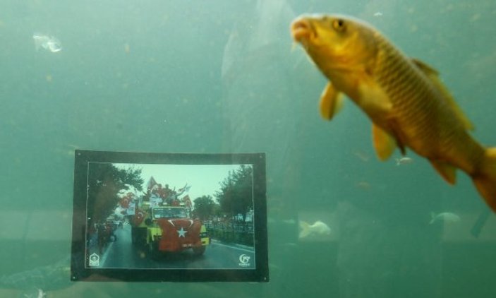 Bursa'da su altında 15 Temmuz fotoğrafları sergilendi