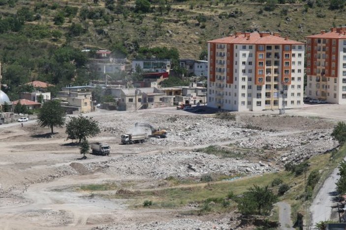 Kayseri'de kentsel dönüşüm çalışmaları sürüyor