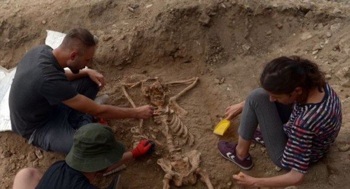 Sinop'ta arkeolojik kazıda bulunan iskelet şaşırttı