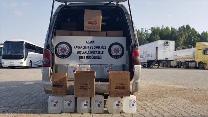 Adana'da 2 ton etil alkol ele geçirildi