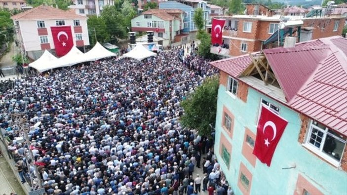 Samsun'da şehit Binbaşı Zafer Akkuş'a veda