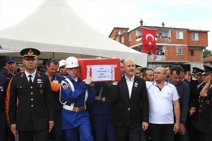 Samsun'da şehit Binbaşı Zafer Akkuş'a veda