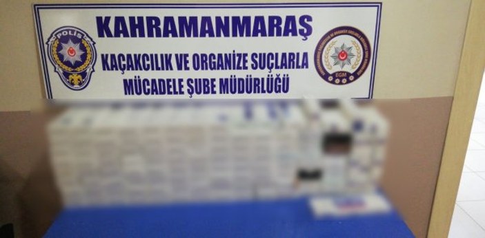 Kahramanmaraş'ta kaçak sigara operasyonu