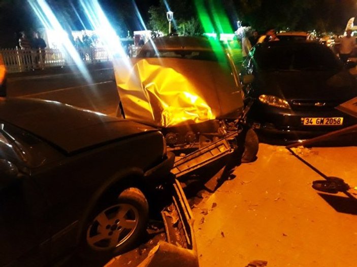 Kastamonu'da alkollü sürücü 4 araca çarptı