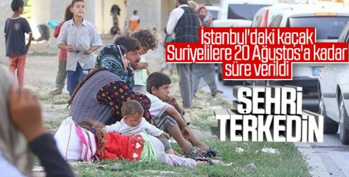 İstanbul'daki kaçak Suriyeliler hükümetin gündeminde