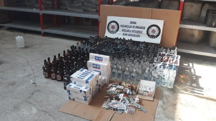 Adana'da 500 polisli sahte içki operasyonu