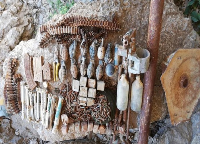 Şırnak'ta PKK'ya ait çok sayıda mühimmat bulundu