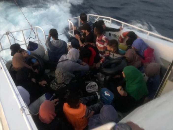 Bodrum'da 68 göçmen yakalandı