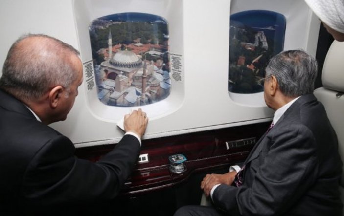 Malezya Başbakanı İstanbul'u havadan çekti