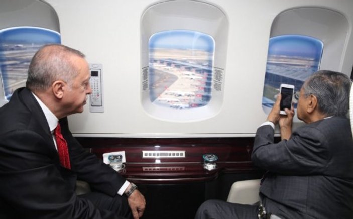 Malezya Başbakanı İstanbul'u havadan çekti