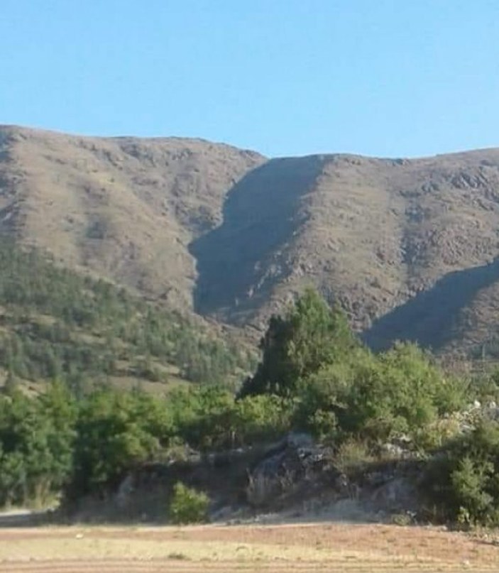 Isparta'da dağda Atatürk silüeti oluştu