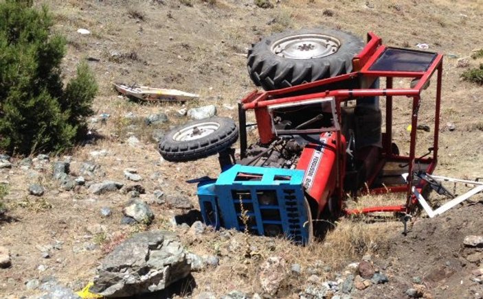 Amasya’da traktör uçuruma yuvarlandı: 1 ölü