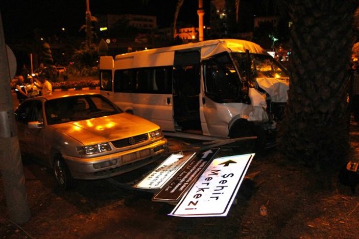 Trabzon'da düğün dönüşü kaza: 1 ölü, 14 yaralı