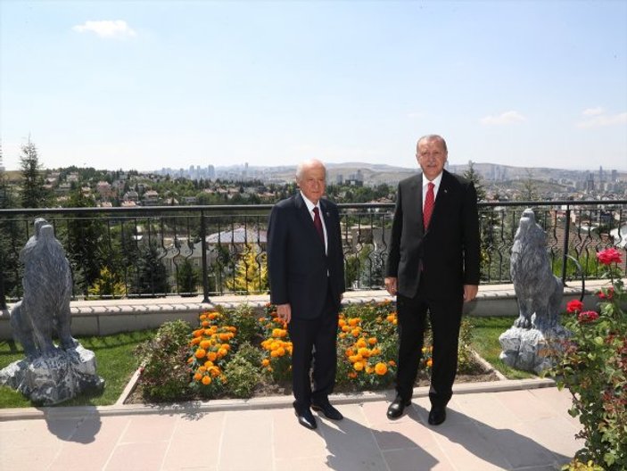 Cumhurbaşkanı, Devlet Bahçeli ile görüştü