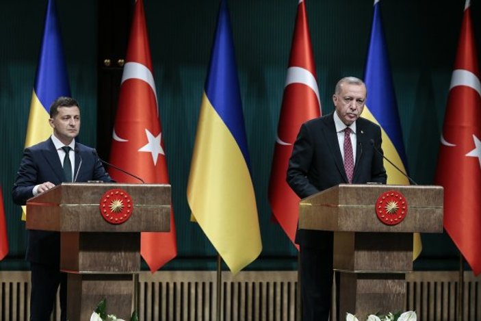 Cumhurbaşkanı Erdoğan, Ukrayna lideri ile bir araya geldi