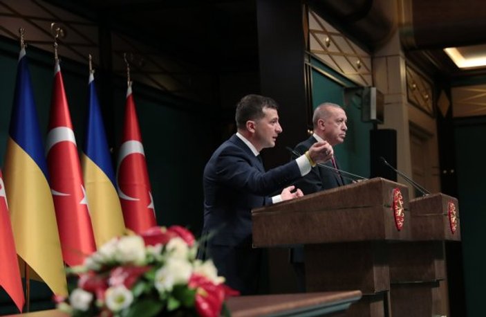 Cumhurbaşkanı Erdoğan, Ukrayna lideri ile bir araya geldi