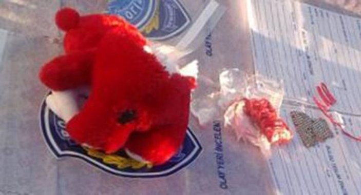 Konya’da bombayı oyuncak ayı içerisine sakladılar