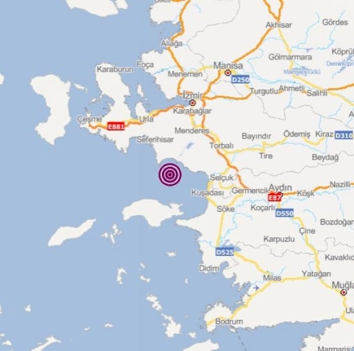 İzmir'de 4.8 şiddetinde deprem