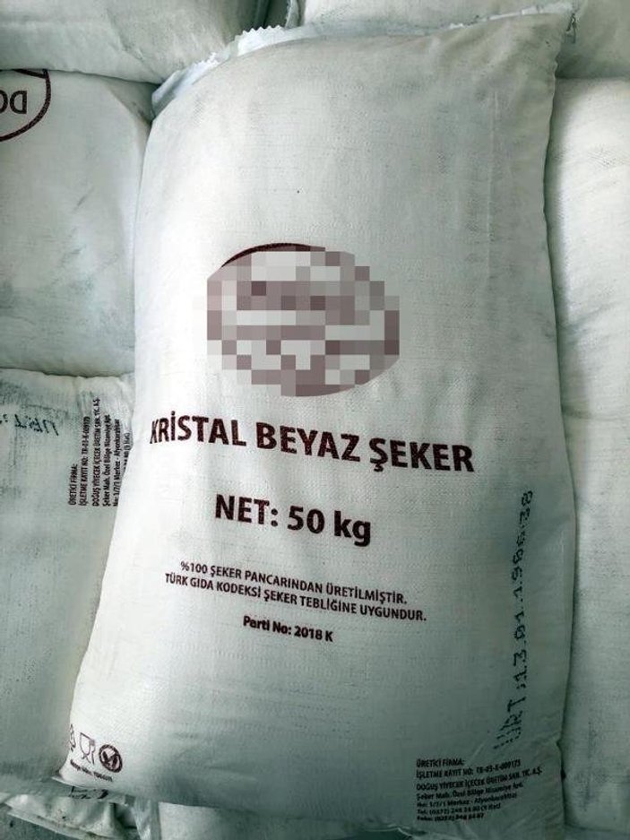 Mersin'de çalınmış 27 ton şeker ele geçirildi