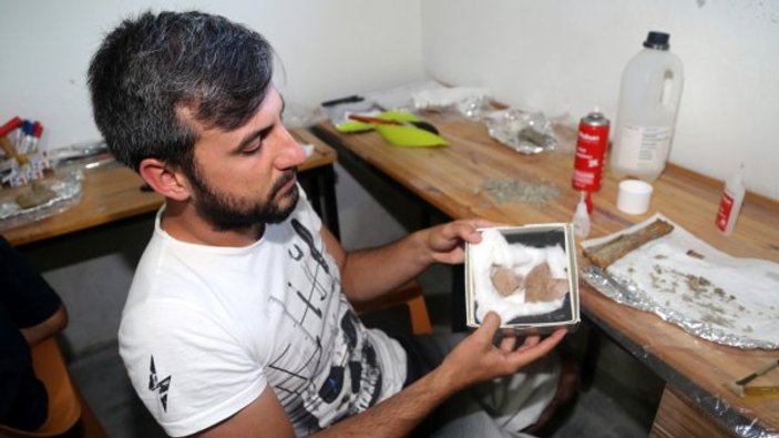 Çankırı'da 8 milyon yıllık deve kuşu yumurtası bulundu