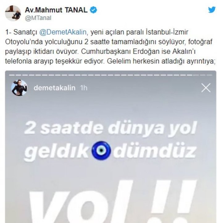 CHP'li Mahmut Tanal Demet Akalın'dan davacı oldu