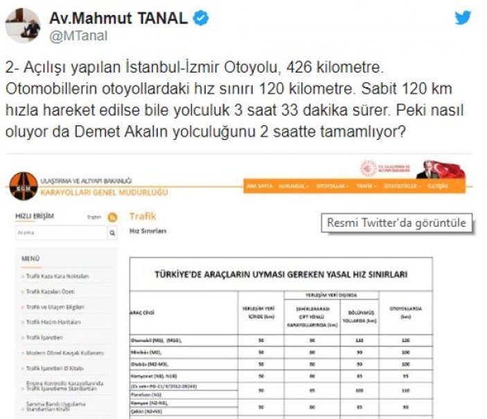 CHP'li Mahmut Tanal Demet Akalın'dan davacı oldu