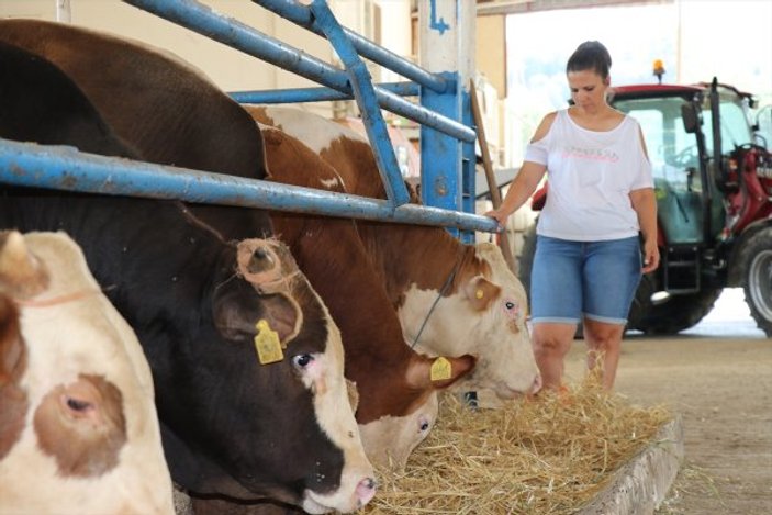 Antalya'da çiftlik kuran kadın girişimci