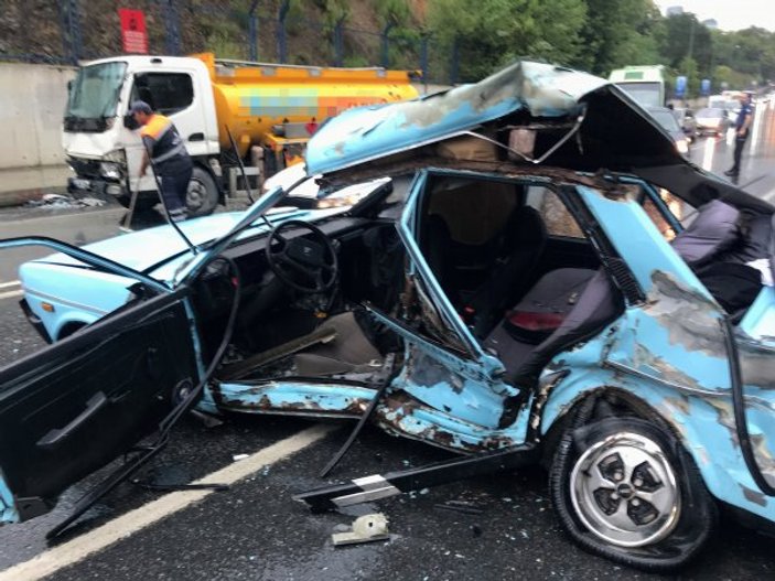 Maslak'ta feci kaza: 4 yaralı