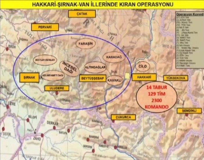 PKK'ya Kıran Operasyonu: 129 tim harekete geçti